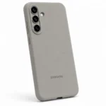 Grey silicone case for Samsung Galaxy S26