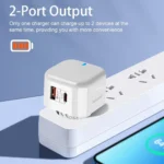 Carregador 20W USB-C PD com Duas Portas para iPhone