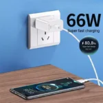Carregador Rápido 66W com Cabo para Huawei e Honor