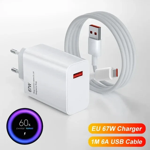 Carregador EU + Cabo 1m