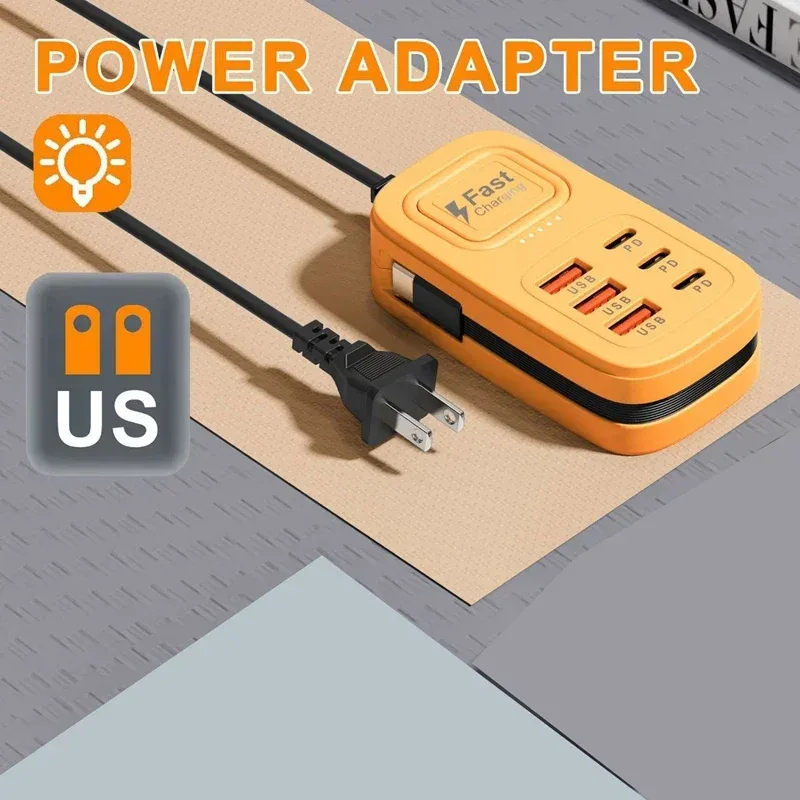 US Amarelo 3USB 3C